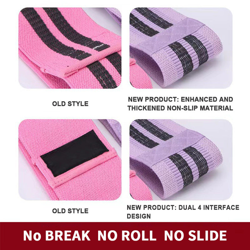 Fitness yoga polyester elastic belt, easy shaping yoga tension belt, squat and beautiful buttocks auxiliary products resistance belt