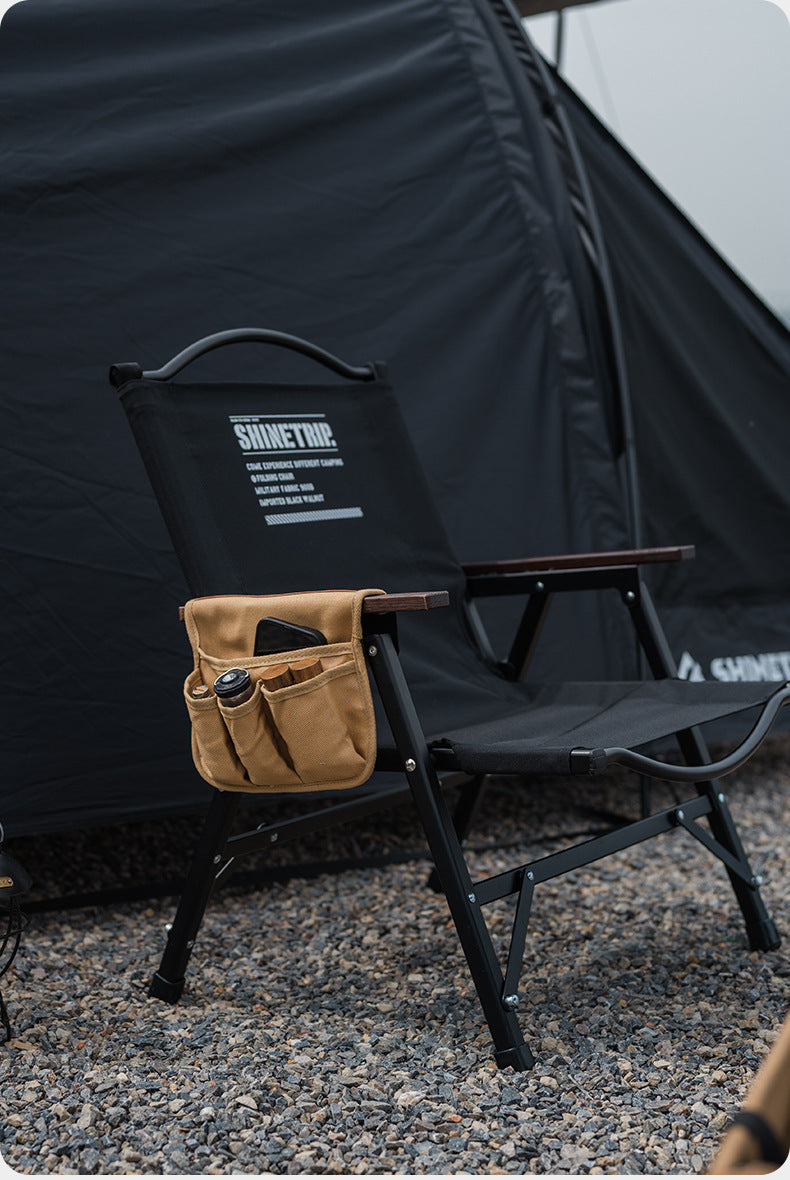 Mountain Fun Outdoor Camping Kermit chair armrest hanging bag, side multi-functional storage bag, portable storage bag