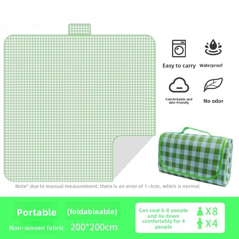 Outdoor picnic mat waterproof moisture-proof dirt resistant portable spring outing mat inswind picnic cloth camping mat picnic suburbs