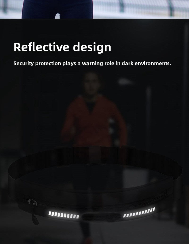 Dot pattern running fanny pack outdoor sports fitness bag waterproof ultra-thin invisible belt multi-function mobile phone bag portable