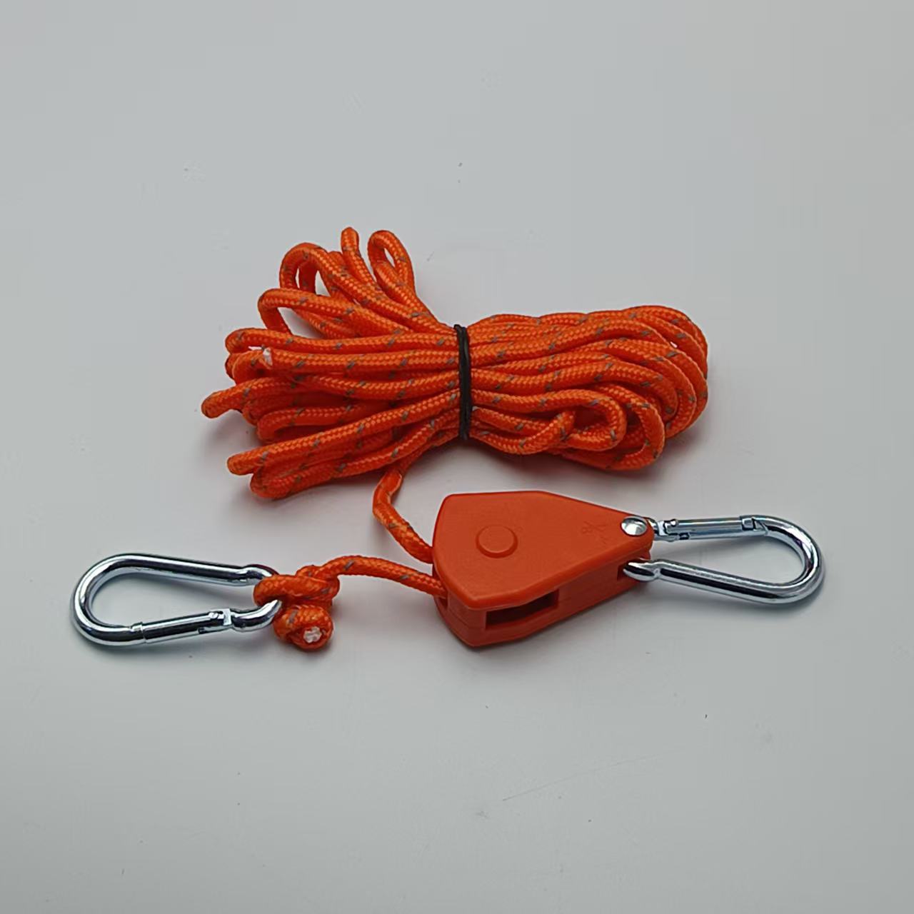 Outdoor pulley rope buckle tent canopy adjustment lifting small metal iron buckle sling hook rope tensioner pulley