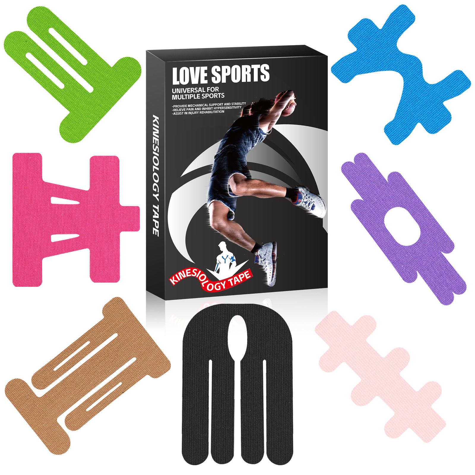 Muscle patch internal effect patch marathon running anti-strain texture sports tape elastic bandage