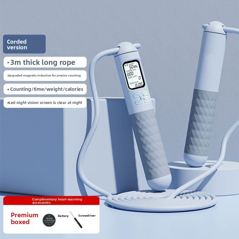 New intelligent electronic counting  rope, multi-functional dual-purpose cordless big ball, weight-bearing and fat-reducing fitness wire  rope