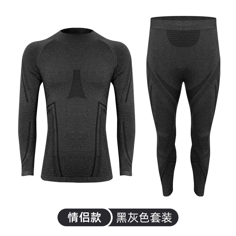 Outdoor mountaineering wool quick-drying underwear set men's and women's perspiration breathable sports function ski quick-drying clothes