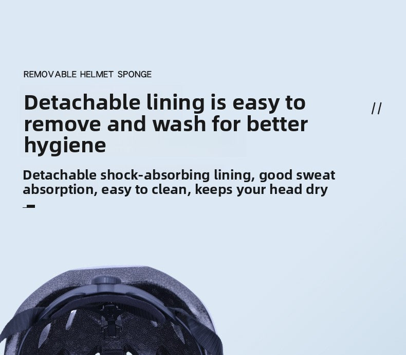 Mountain bike hat cycling helmet integrated molding men's and women's roller skating road bike helmet protective helmet