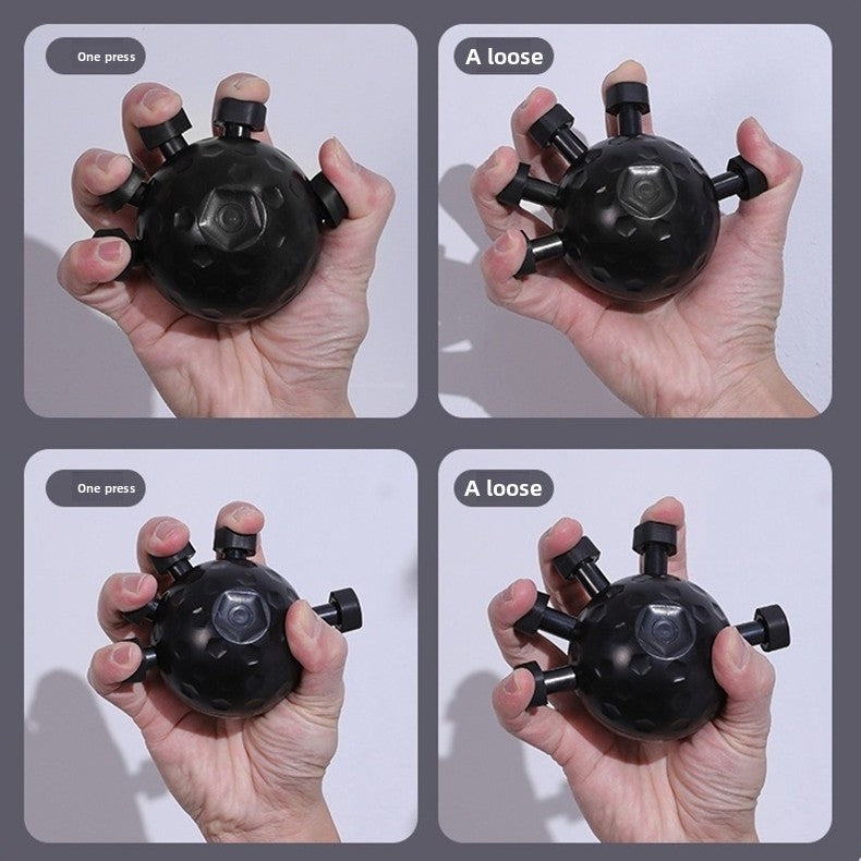 Five-finger grip ball, finger press ball, hand exercise, decompression, pressure grip ball, finger strength trainer, fitness equipment