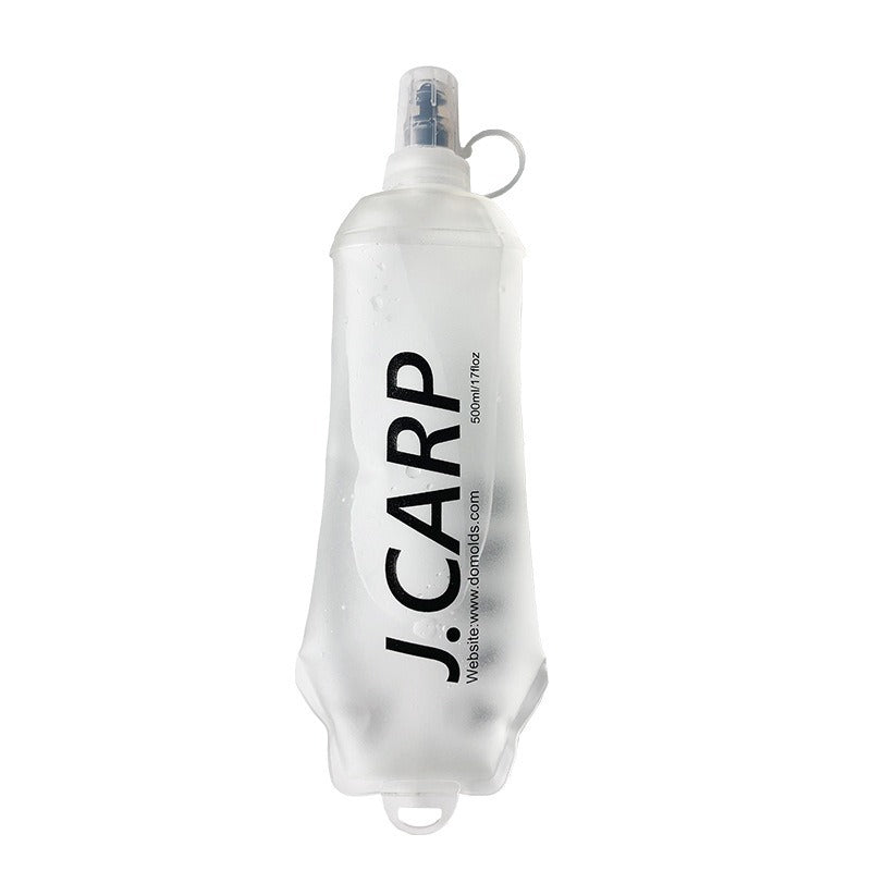 Outdoor sports cycling mountaineering water bottle, marathon running soft water bottle does not contain BPA foldable water bag