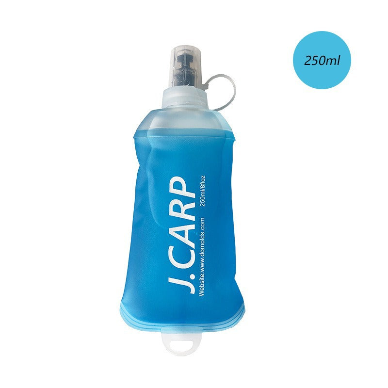 Outdoor sports cycling mountaineering water bottle, marathon running soft water bottle does not contain BPA foldable water bag