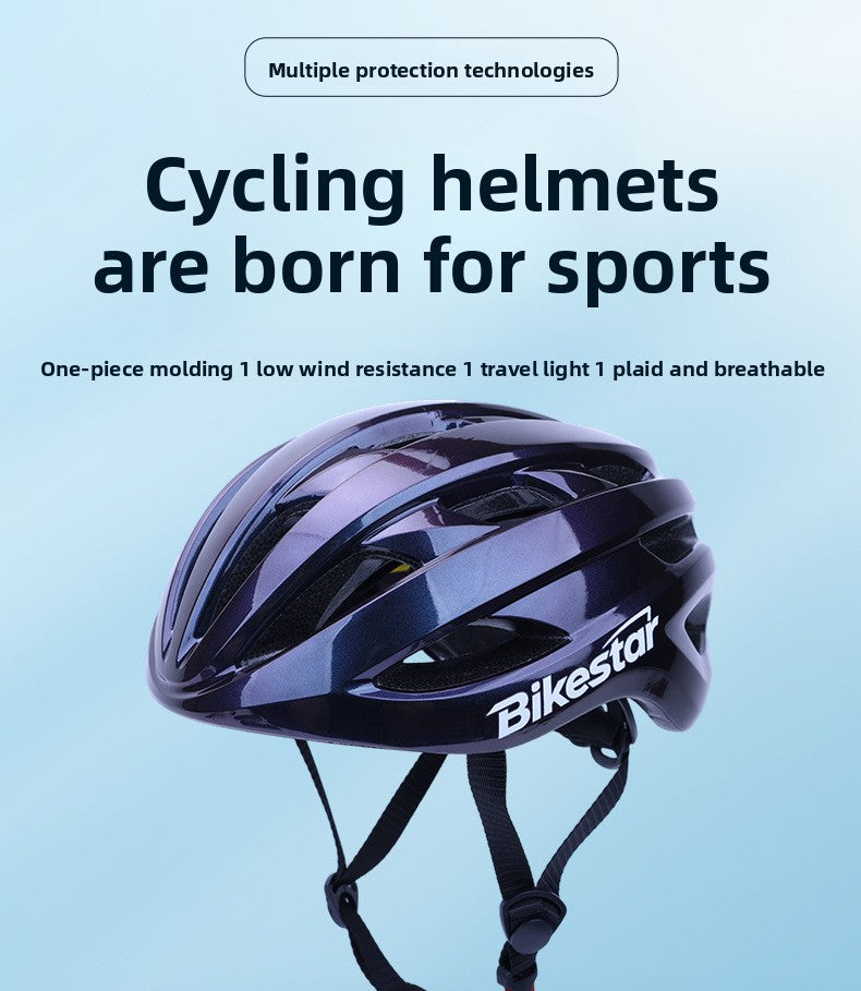 Mountain bike hat cycling helmet integrated molding men's and women's roller skating road bike helmet protective helmet