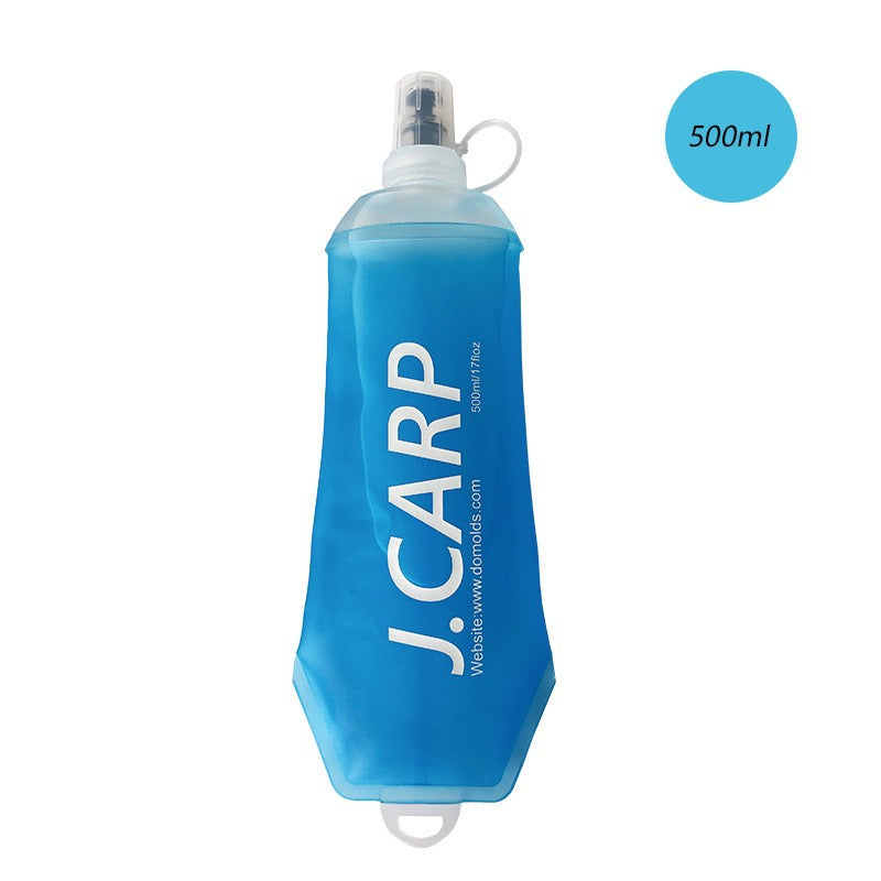 Outdoor sports cycling mountaineering water bottle, marathon running soft water bottle does not contain BPA foldable water bag
