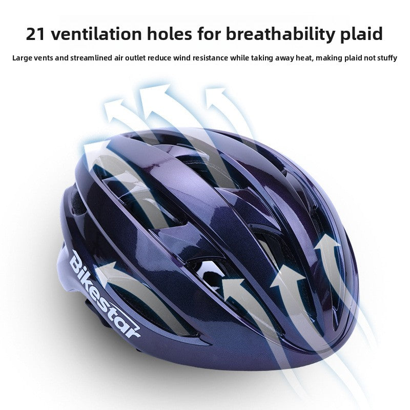 Mountain bike hat cycling helmet integrated molding men's and women's roller skating road bike helmet protective helmet