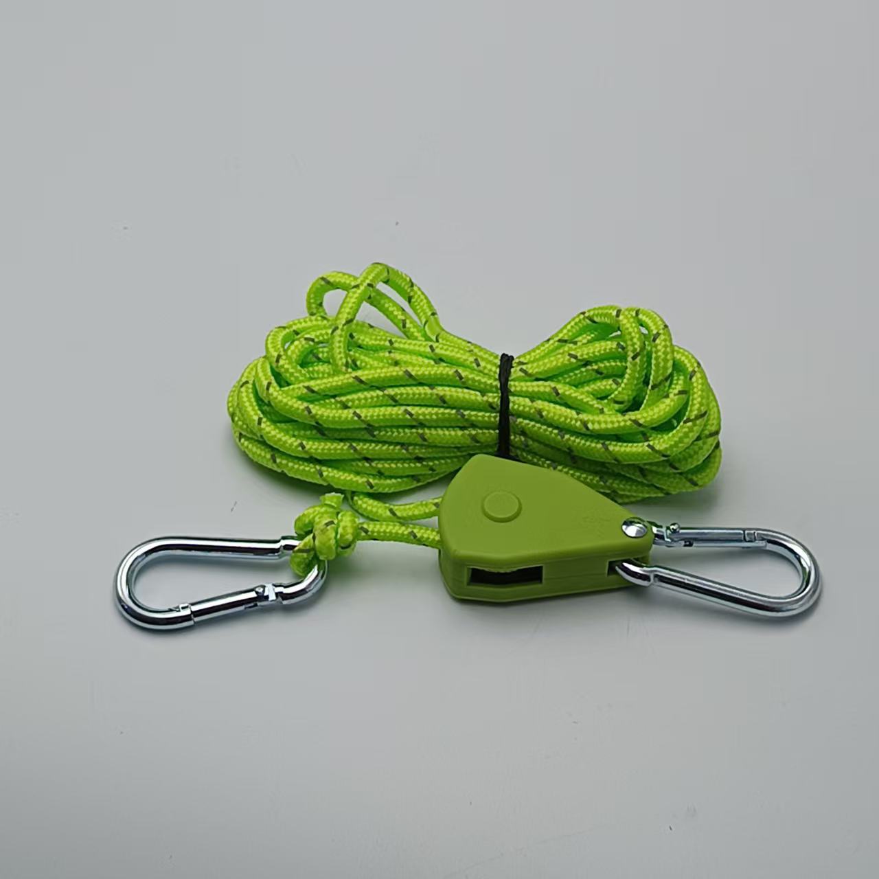 Outdoor pulley rope buckle tent canopy adjustment lifting small metal iron buckle sling hook rope tensioner pulley