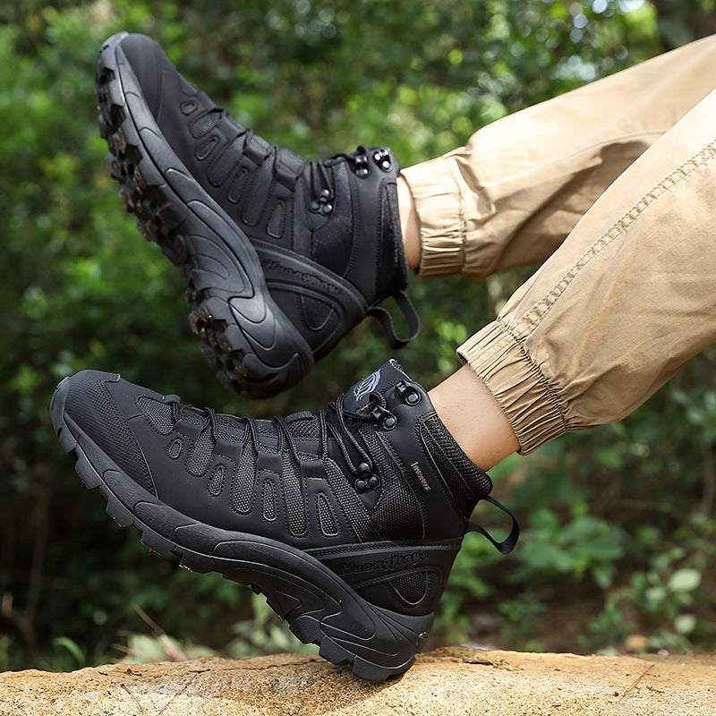 Men's Waterproof Hiking Boots | Military-Style Outdoor Shoes