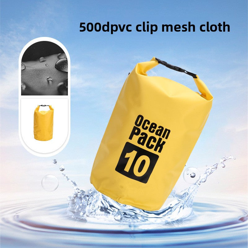 Outdoor PVC waterproof bag diving rafting single and double shoulder straps floating, waterproof bag swimming waterproof