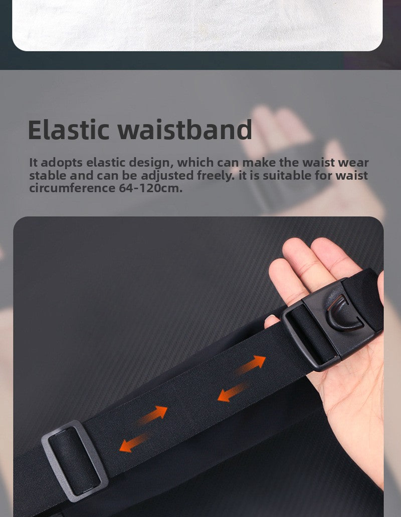 Dot pattern running fanny pack outdoor sports fitness bag waterproof ultra-thin invisible belt multi-function mobile phone bag portable