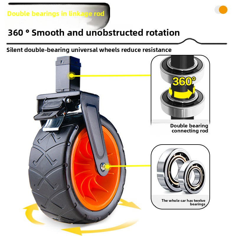Camping cart camp trailer outdoor folding oversized camping trolley trolley camper van