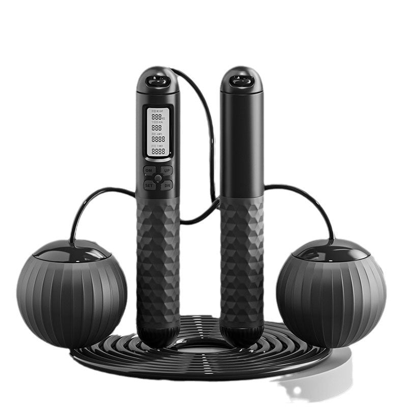 New intelligent electronic counting  rope, multi-functional dual-purpose cordless big ball, weight-bearing and fat-reducing fitness wire  rope