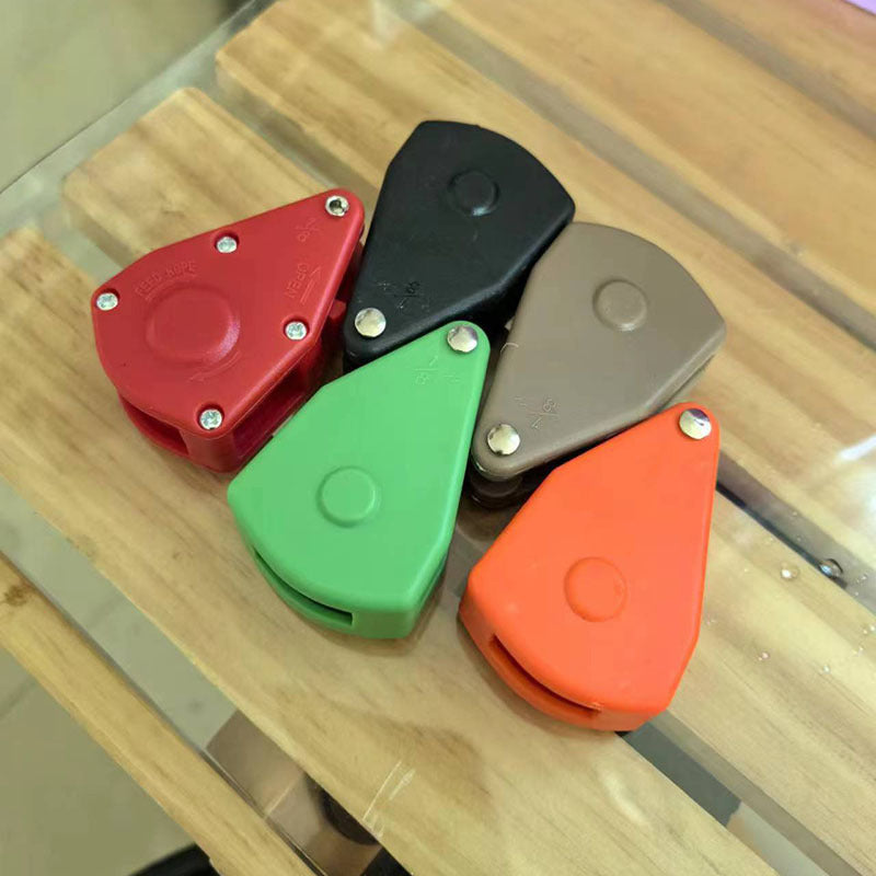 Outdoor pulley rope buckle tent canopy adjustment lifting small metal iron buckle sling hook rope tensioner pulley