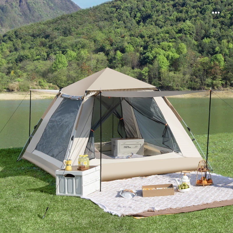 Automatic Pop-Up Camping Tent | Waterproof 2-in-1 Canopy