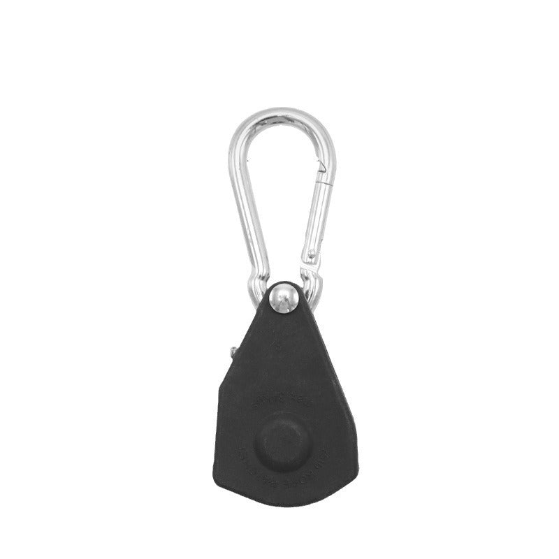 Outdoor pulley rope buckle tent canopy adjustment lifting small metal iron buckle sling hook rope tensioner pulley