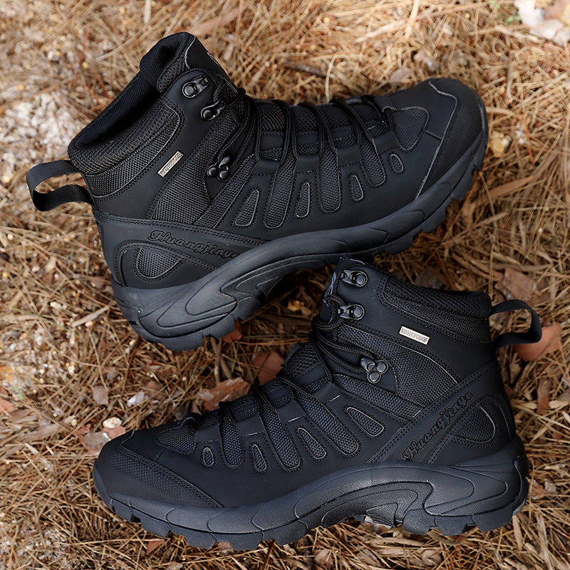 Men's Waterproof Hiking Boots | Military-Style Outdoor Shoes