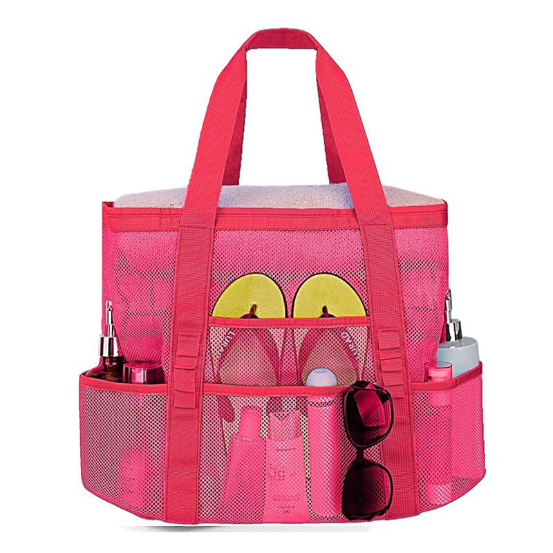 Beach bag shoes swimsuit seaside travel storage bag multi-functional mesh shoulder portable swimming bag