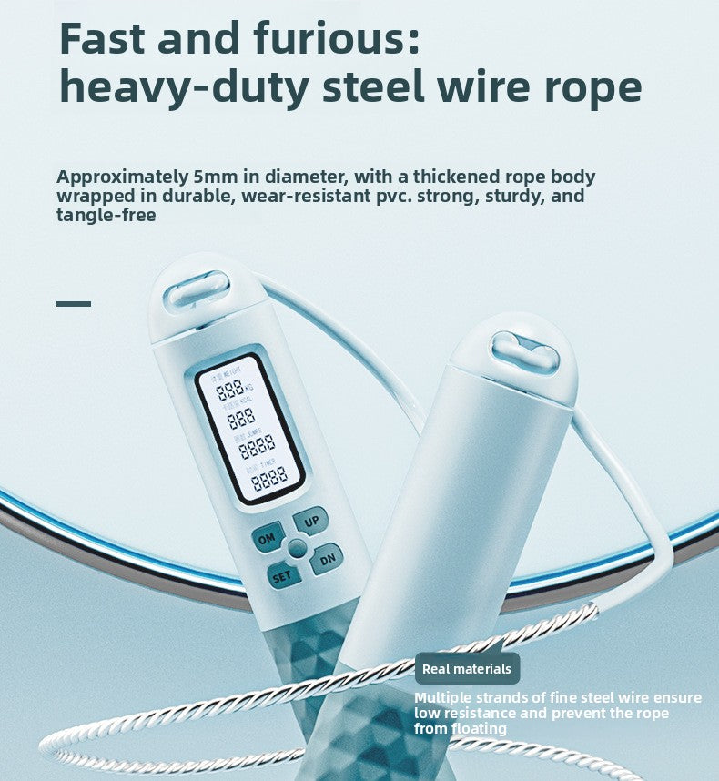 New intelligent electronic counting  rope, multi-functional dual-purpose cordless big ball, weight-bearing and fat-reducing fitness wire  rope