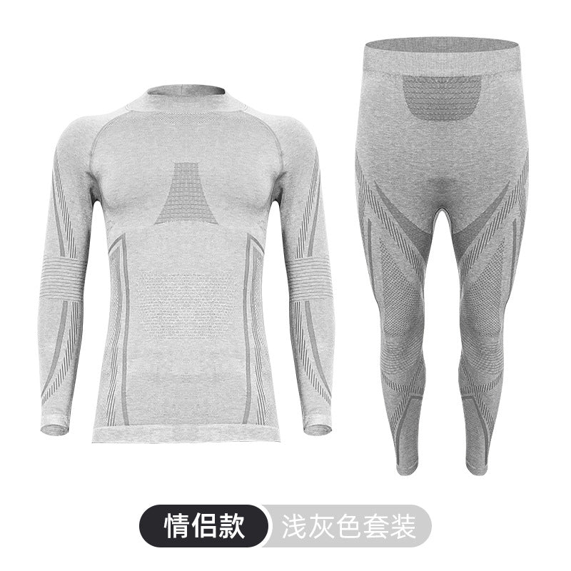 Outdoor mountaineering wool quick-drying underwear set men's and women's perspiration breathable sports function ski quick-drying clothes