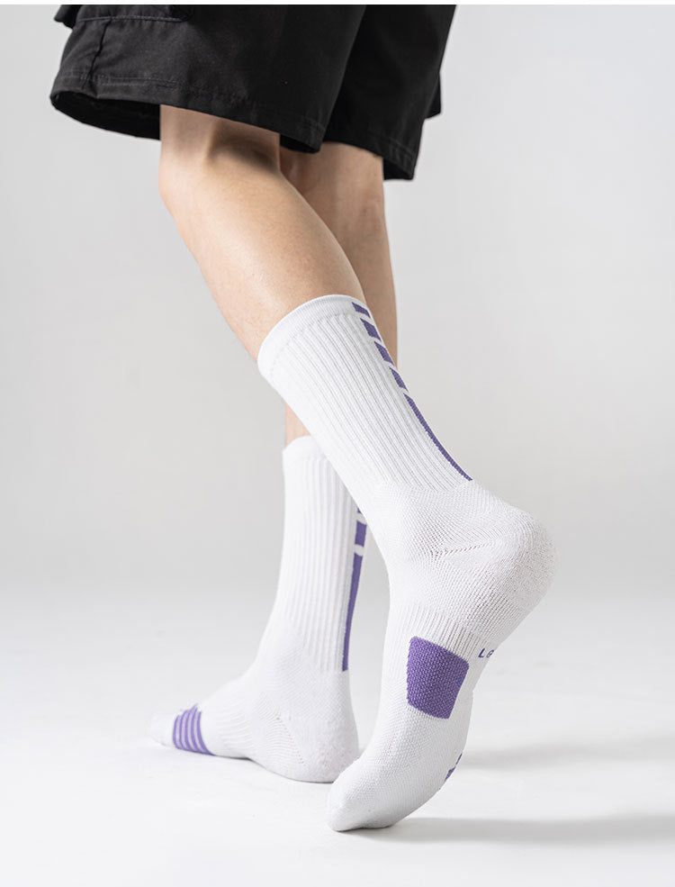 Basketball socks men's and women's neutral towel bottom sports socks elite long tube thickened bottom training socks breathable casual versatile