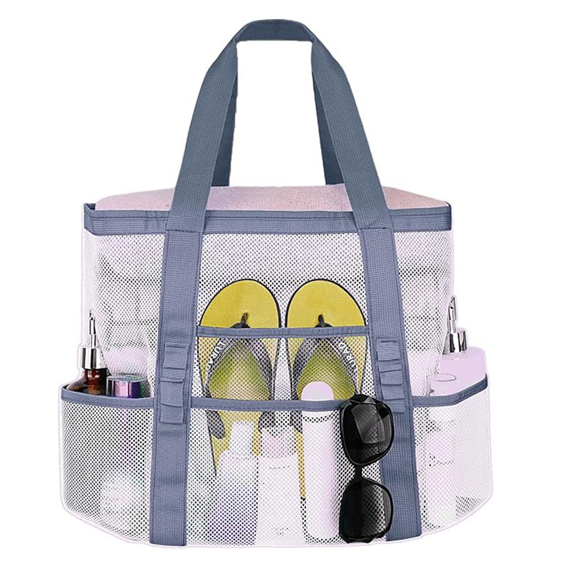 Beach bag shoes swimsuit seaside travel storage bag multi-functional mesh shoulder portable swimming bag