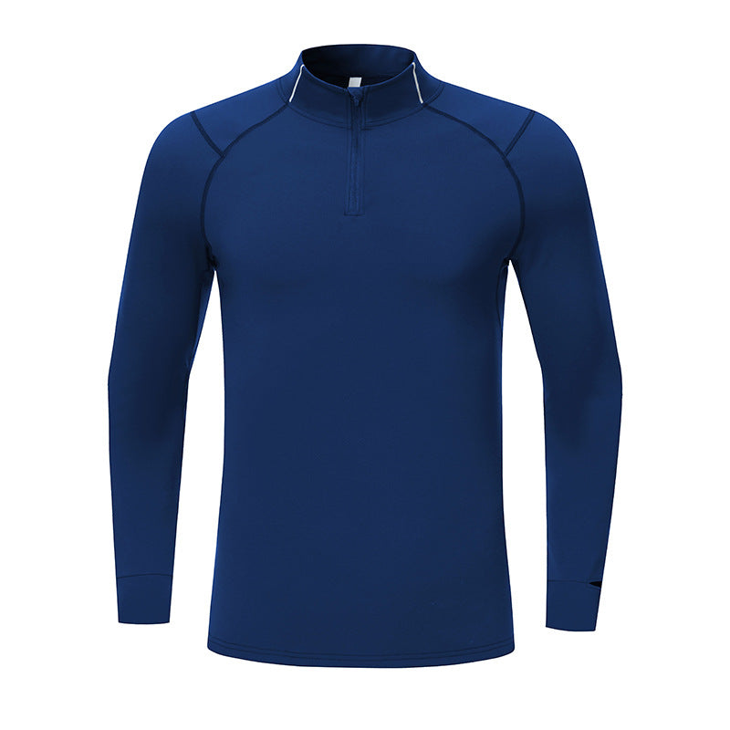 Autumn and winter new products stand-up collar casual outdoor comfortable sports tops running fitness sports quick-drying clothes long sleeve men