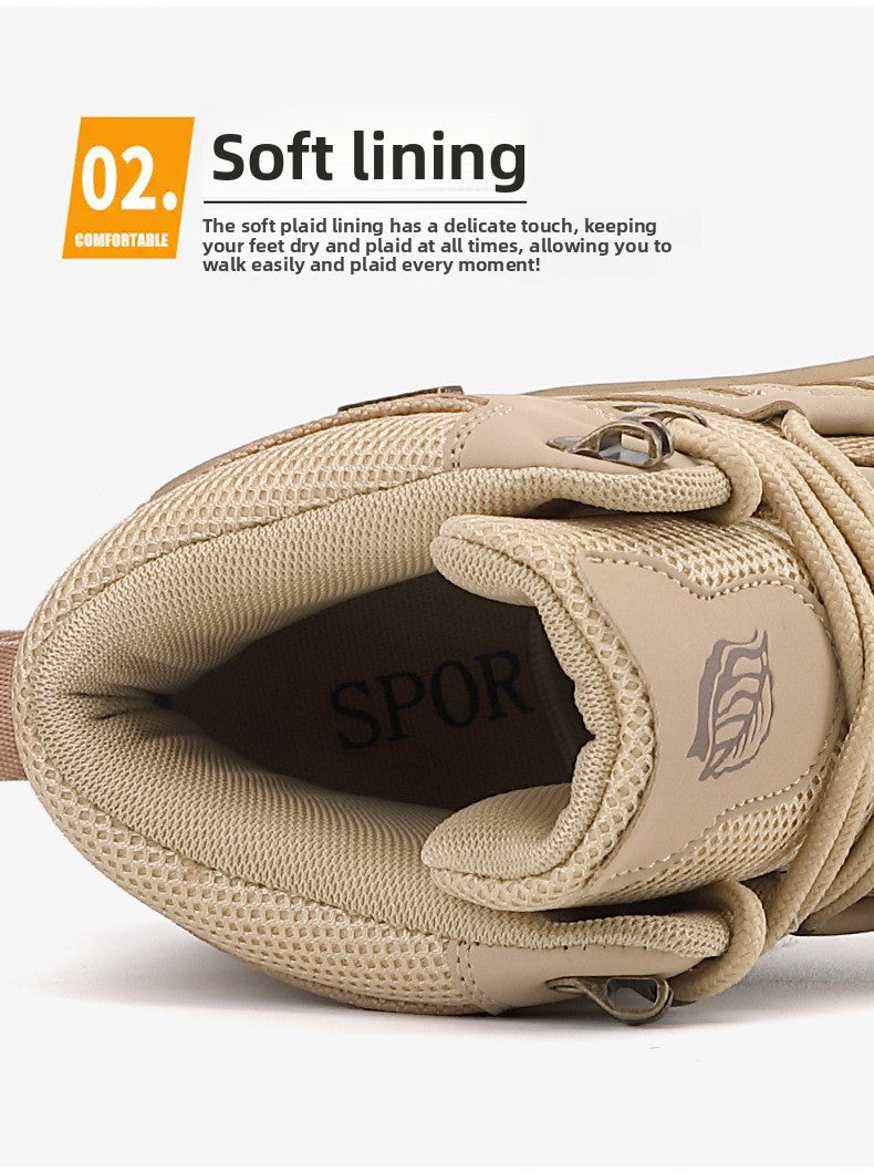 Men's Waterproof Hiking Boots | Military-Style Outdoor Shoes