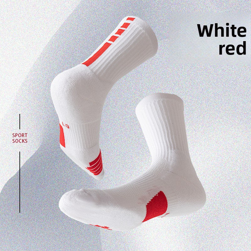 Basketball socks men's and women's neutral towel bottom sports socks elite long tube thickened bottom training socks breathable casual versatile